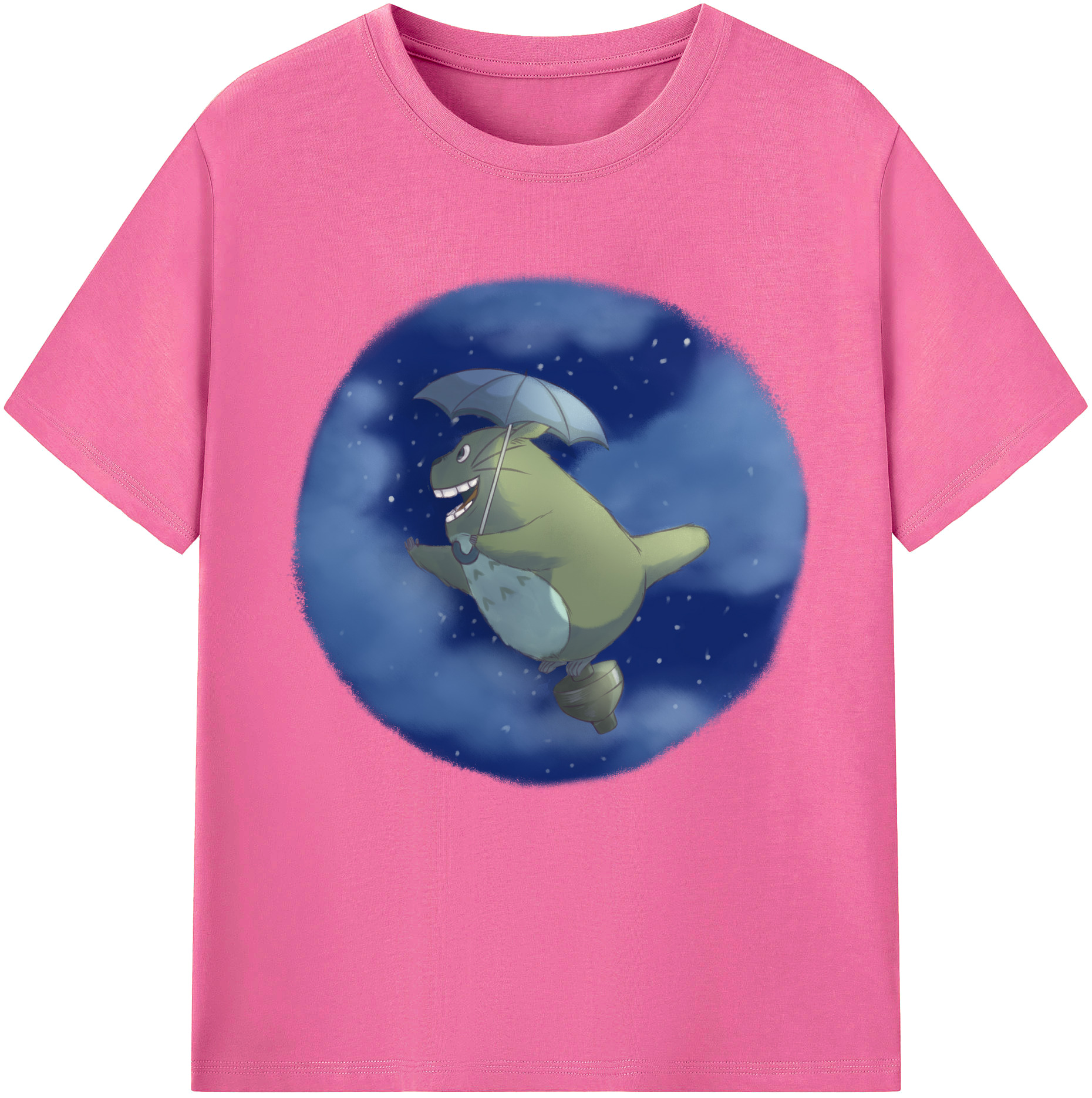 （画像用） となりのトトロ 草壁メイ 草壁サツキ My Neighbor Totoro Satsuki Kusakabe Mei Kusakabe レディースカジュアルプリントTシャツ（綿100％）